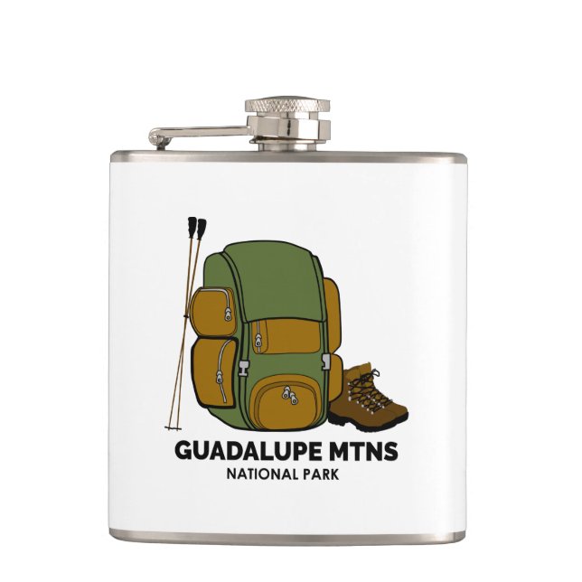 Guadalupe Mountains National Park Backpack Hip Flask (Front)