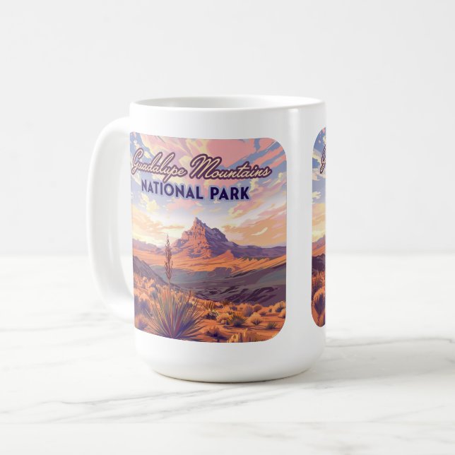 Guadalupe Mountains National Park El Capitan Texas Coffee Mug (Front Left)