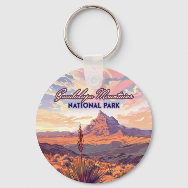 Guadalupe Mountains National Park El Capitan Texas Key Ring (Front)