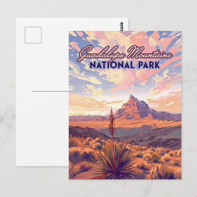 Guadalupe Mountains National Park El Capitan Texas Postcard (Front/Back)
