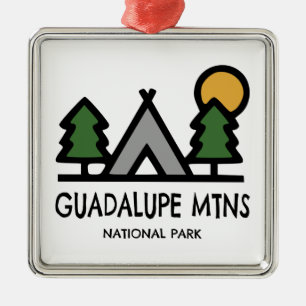 Guadalupe Mountains National Park Metal Tree Decoration