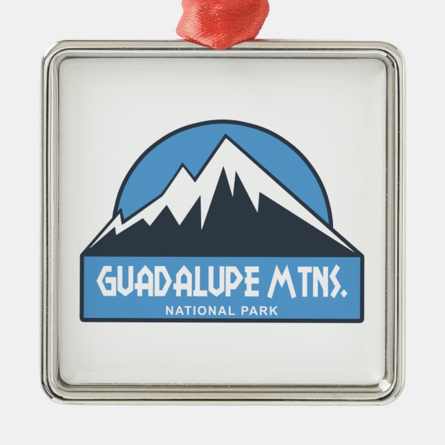 Guadalupe Mountains National Park Metal Tree Decoration (Front)