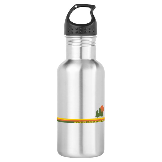 Guadalupe Mountains National Park Pine Trees Sun 532 Ml Water Bottle (Front)