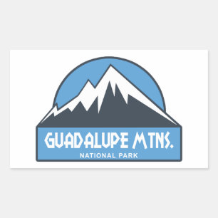 Guadalupe Mountains National Park Rectangular Sticker