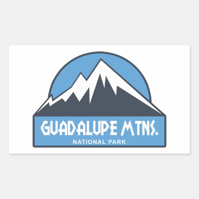 Guadalupe Mountains National Park Rectangular Sticker (Front)