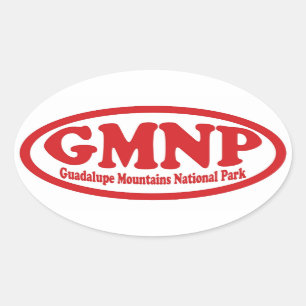 Guadalupe Mountains National Park red oval sticker