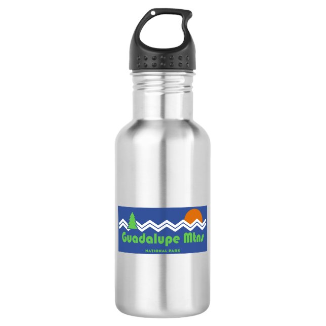 Guadalupe Mountains National Park Retro 532 Ml Water Bottle (Front)