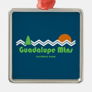 Guadalupe Mountains National Park Retro Metal Tree Decoration