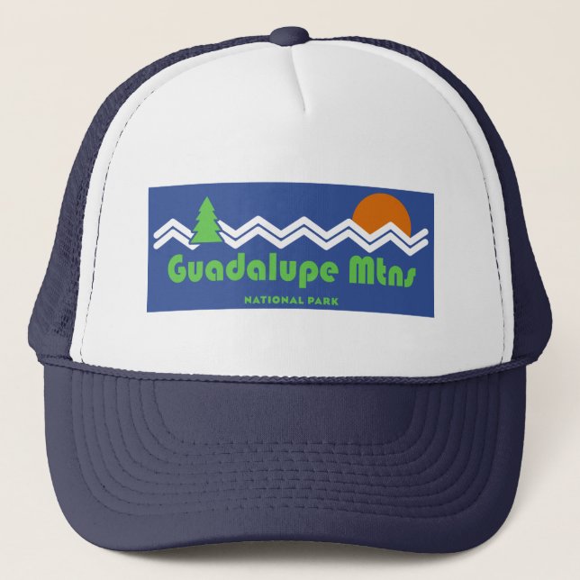 Guadalupe Mountains National Park Retro Trucker Hat (Front)