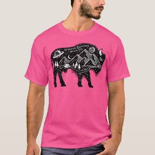Guadalupe Mountains National Park Starry Sky Bison T-Shirt