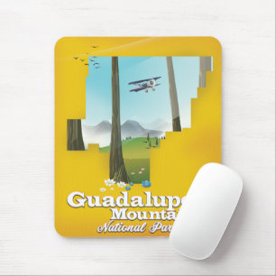 Guadalupe mountains national park, Texas map. Mouse Mat