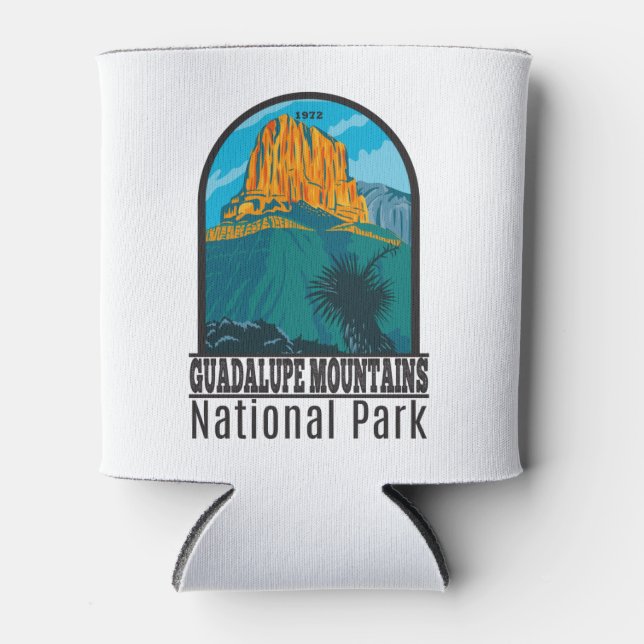 Guadalupe Mountains National Park Texas Vintage Can Cooler (Front)