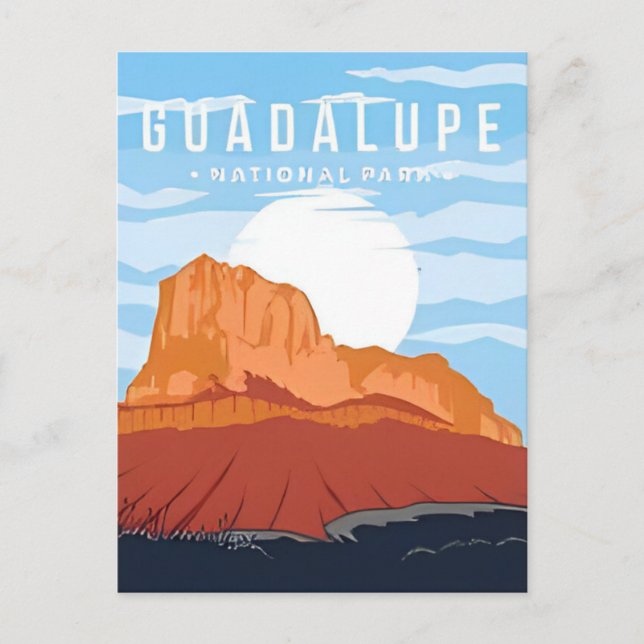 Guadalupe Mountains National Park Texas Vintage Postcard (Front)