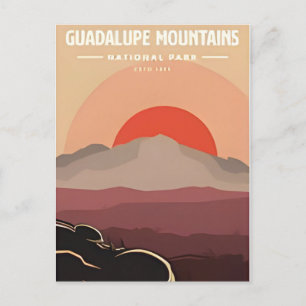 Guadalupe Mountains National Park Texas Vintage Postcard