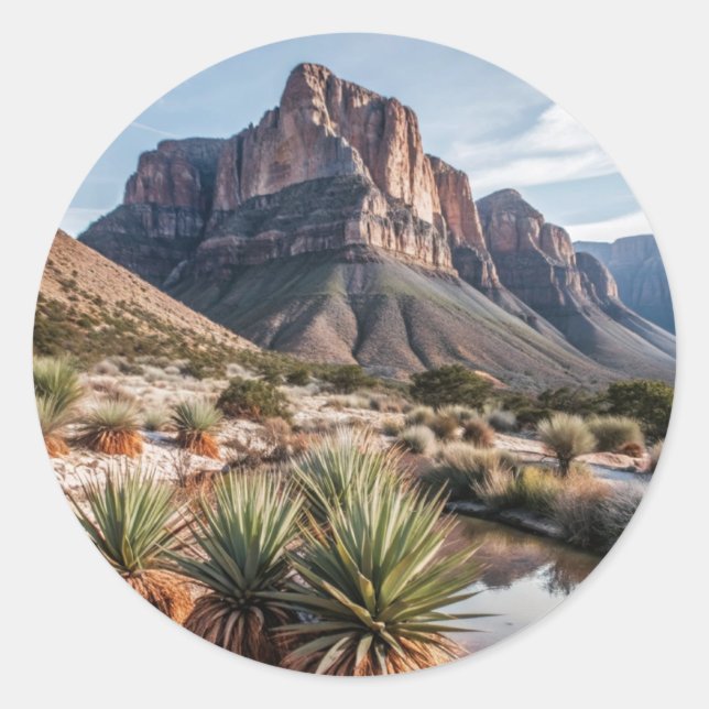 Guadalupe Mountains National Park Travel Classic Round Sticker (Front)