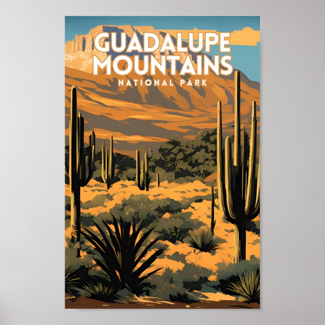 Guadalupe Mountains National Park Travel Poster (Front)