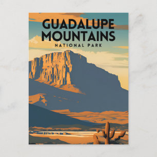 Guadalupe Mountains National Park Vintage Travel  Postcard