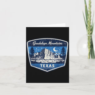 Guadalupe Mountains Texas National Park Hiking Card