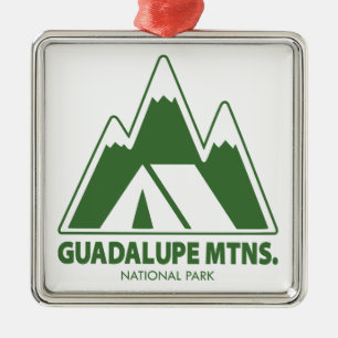 Guadalupe Mtns. National Park Mountains Camping Metal Tree Decoration