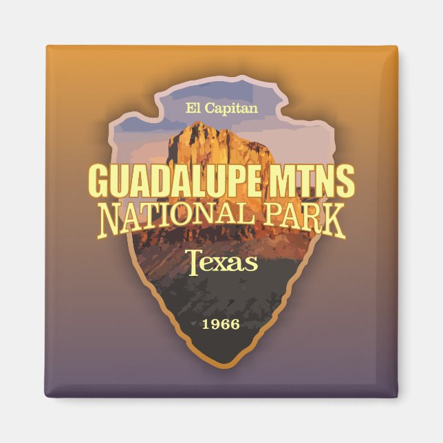 Guadalupe Mtns NP (arrowhead) Magnet (Front)