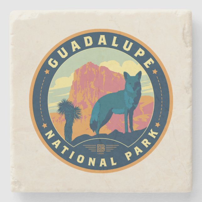 Guadalupe National Park Stone Coaster (Front)