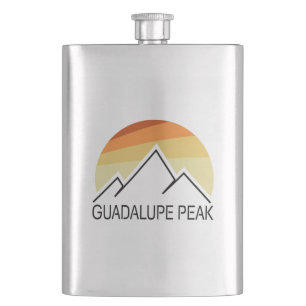 Guadalupe Peak Retro Hip Flask