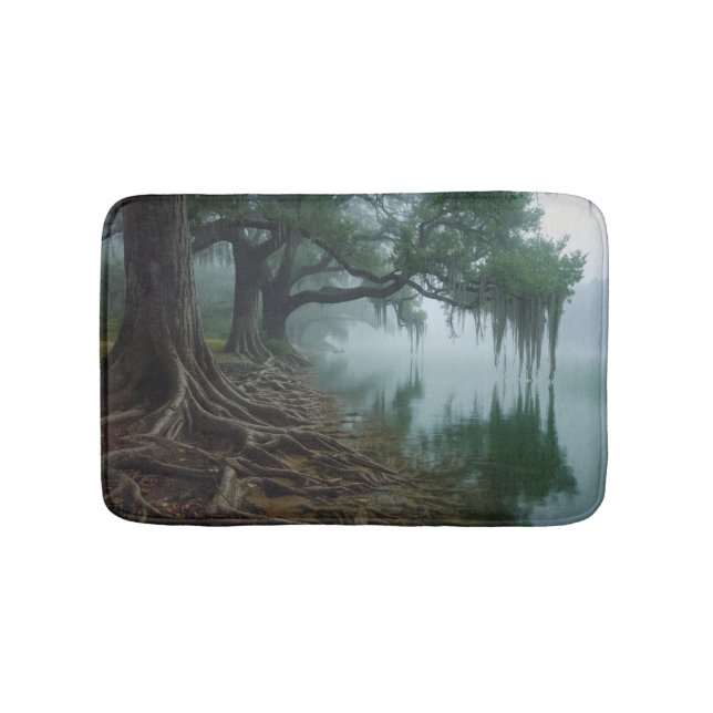 Guadalupe River Bath Mat - Serene Nature Bathroom  (Front)