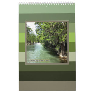Guadalupe River in Gruene, Texas Calendar