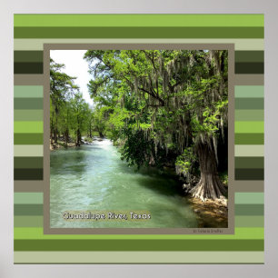 Guadalupe River in Gruene, Texas  Poster