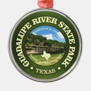 Guadalupe River SP Metal Tree Decoration