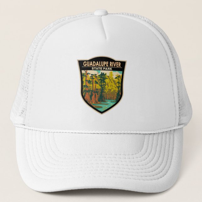 Guadalupe River State Park Texas Vintage Trucker Hat (Front)
