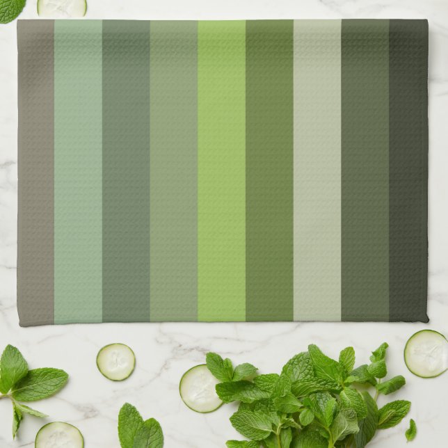 Guadalupe River Stripes  Tea Towel (Folded)