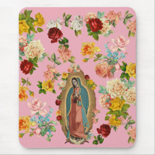 Guadalupe Rose Mousepad