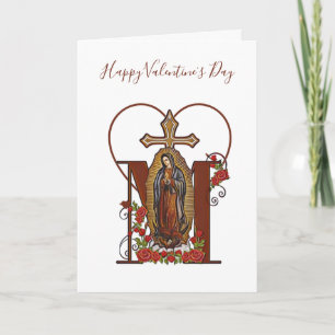 Guadalupe Valentines Day Religious Catholic Card