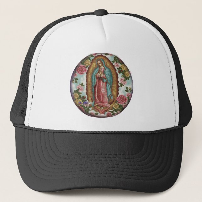 GUADALUPE VIRGEN CUSTOMIZABLE PRODUCTS TRUCKER HAT (Front)