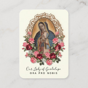 Guadalupe Virgin Mary Spanish Prayer Holy Card