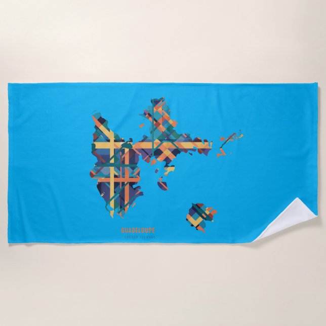 Guadeloupe Beach Towel (Front)