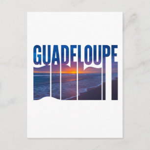 Guadeloupe: Caribbean Tropical Sunset Postcard