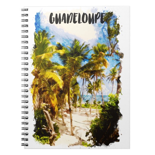 Guadeloupe Caribbean Tropiccal Island Travel Notebook (Front)