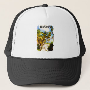 Guadeloupe Caribbean Tropiccal Island Travel Trucker Hat