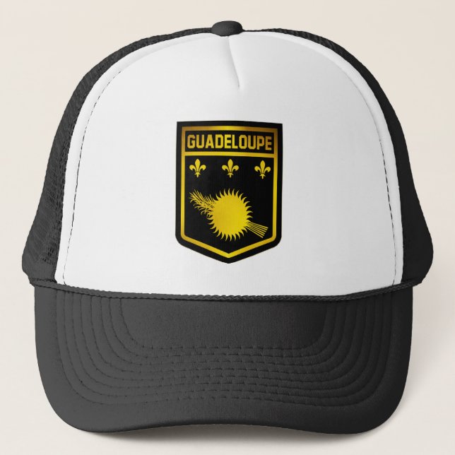 Guadeloupe Emblem Trucker Hat (Front)
