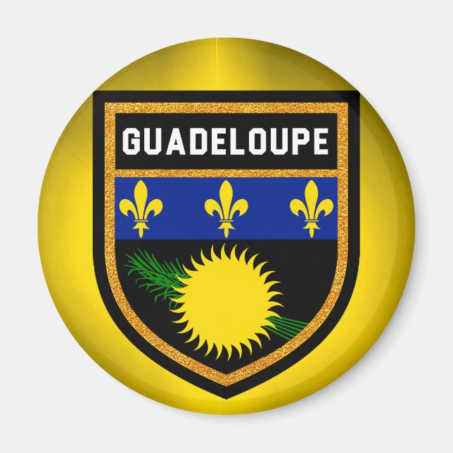 Guadeloupe Flag Magnet (Front)