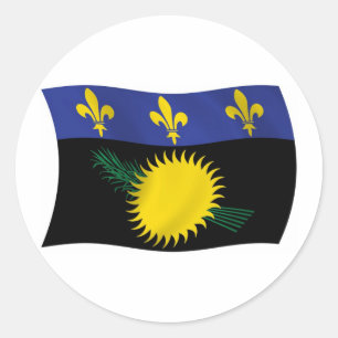 Guadeloupe Flag Sticker