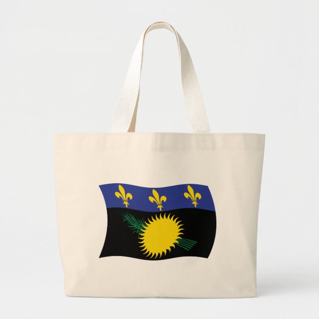 Guadeloupe Flag Tote Bag (Front)