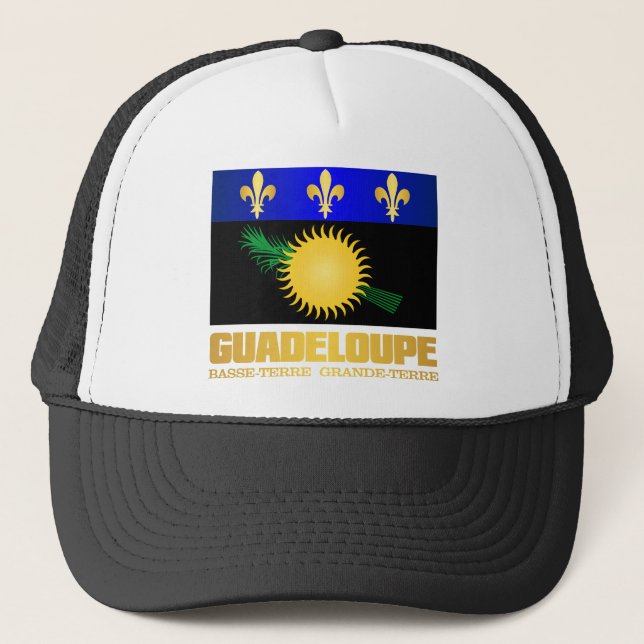 Guadeloupe Flag Trucker Hat (Front)