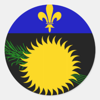 Guadeloupe (France) Flag Classic Round Sticker