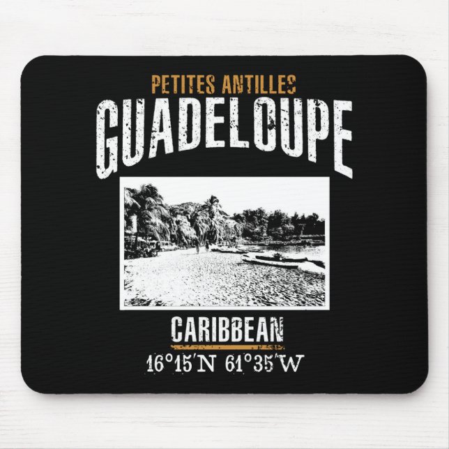 Guadeloupe Mouse Mat (Front)