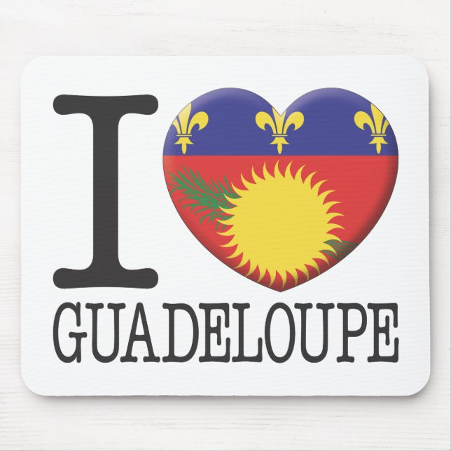 Guadeloupe Mouse Mat (Front)