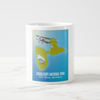 Guadeloupe National Park map Large Coffee Mug
