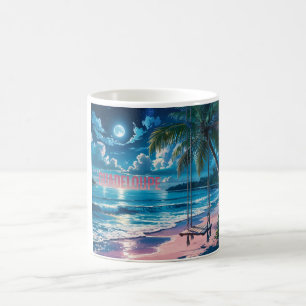 Guadeloupe: Night Enchanted on the Tropical Beach Coffee Mug